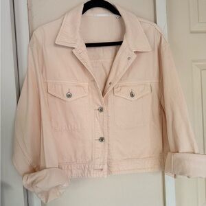 Women's Baby Pink Denim Jacket